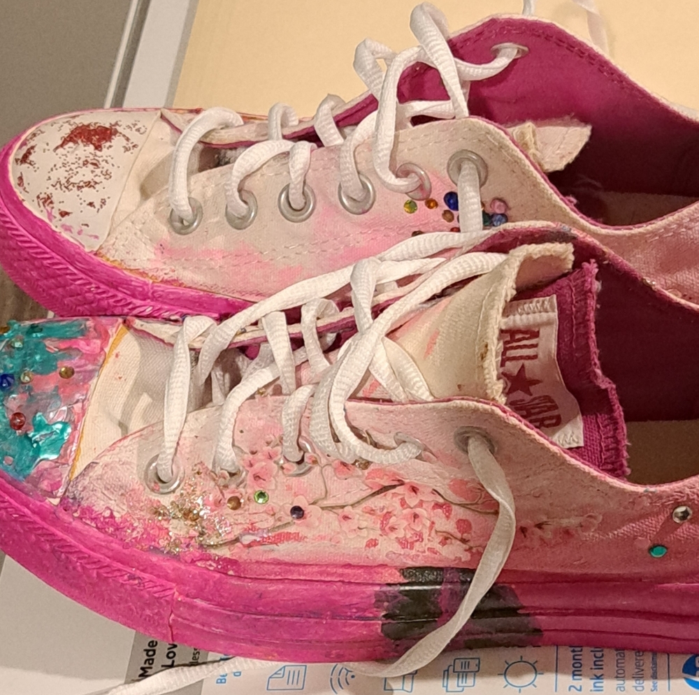 Converse All Star upcycled sneakers.
